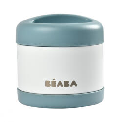 Béaba BéabaRozsdamentes acél Tároló doboz - 500 ml - Halvány köd - Kék - Fehér