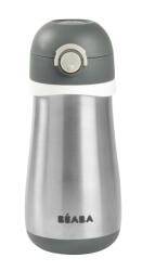 BÉABA Rozsdamentes Acél Kulacs Fogantyúval - 350 ml - Sötétszürke