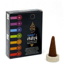 Goloka 7 Chakra 7 Csakra Füstölő Kúp (10db)