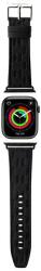 Karl Lagerfeld óraszíj KLAWMSAKLHPK Apple Watch 38/40/41mm fekete szíj Saffiano Monogram tok