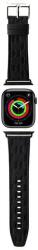 Karl Lagerfeld óraszíj KLAWLSAKLHPK Apple Watch 42/44/45/45/49mm karc/fekete szíj Saffiano monogram tok