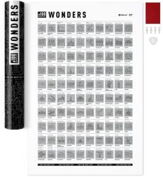 1DEA. me kaparós poszter #100 BUCKETLIST Wonders Edition - fehér Univerzális méret