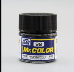 Mr Hobby Mr. Color Paint C-092 Semi Gloss Black (10 ml)