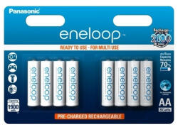 Panasonic Acumulatori Panasonic Eneloop AA R6 1900mAh 1, 2V Ni-MH BK-3MCCE 8BE set 8 buc (BK-3MCCE/8BE) Baterie reincarcabila