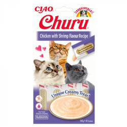 Inaba Foods Recompense pentru pisici Churu cu pui creveti 4 buc x 14 gr