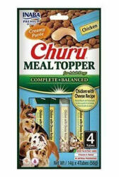 Inaba Foods Recompense pentru caini Churu Meal Topper cu pui branza 4 buc x 14 gr