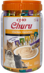 Inaba Foods Recompense pentru pisici Churu Cat Varieties cu pui 50 bucati