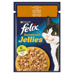 FELIX Set 26 buc x 85 gr Hrana umeda pentru pisici Felix Sens Jellies cu pui morcov