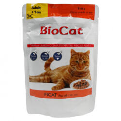 BIOCAT Set 24 buc x 100 gr Hrana umeda pentru pisici Biocat cu ficat in sos