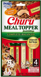 Inaba Foods Recompense pentru caini Churu Meal Topper cu pui vita 4 buc x 14 gr