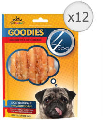 4DOG Recompense pentru caini 4 Dog Goodies Rawhide Sticks with Chicken 100 gr