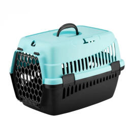 4dog Deluxe Cusca de transport 4Dog Deluxe albastra cu negru 49 x 35 x 32, 5 cm