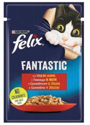 FELIX Set 26 buc x 85 gr Hrana umeda pentru pisici Felix Fantastic cu vita