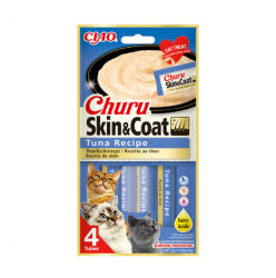 Inaba Foods Recompense pentru pisici Churu Skin Coat cu ton 4 buc x 14 gr