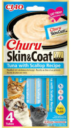 Inaba Foods Recompense pentru pisici Churu Skin Coat cu ton scoici 4 buc x 14 gr
