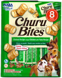 Inaba Foods Recompense pentru caini Churu Bites cu pui ton 8 buc x 12 gr