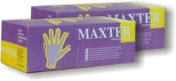 Maxter - Latex vizsgálókesztyű / Enyhén púderezett / 100db/doboz / "L"***