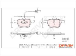 Dr! ve+ set placute frana, frana disc Dr! ve+ DP1010.10. 1109 (DP1010.10.1109)