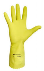  Védőkesztyű, latex 8-as méret (10 pár/csomag) sárga (5028) (egyb5028)