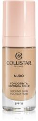 Collistar NUDO Second Skin Foundation SPF 15 озаряващ хидратиращ фон дьо тен с изглаждащ ефект цвят 2R Beige Rosato 30ml