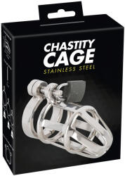 You2Toys - Chastity Cage - fém péniszketrec, lakattal - szexshoponline