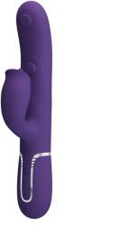 Pretty Love Vibrator Twinkled Tenderness Gigi, 7 Moduri Pulsare, 7 Moduri Licking, Silicon, USB, Mov, 22.8 cm Vibrator