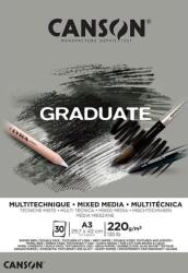 Canson Pad Graduate Mixed Media Vázlatfüzet A3 220 g Grey (C400110372)