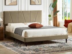  Kárpitozott ágy SAVANA VELVET 160x200 cm bézs