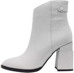 Epica Botine dama, Epica, HMHM50011B-52-N-Gri, elegant, piele naturala, cu toc, gri (Marime: 40)