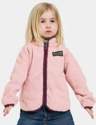 Didriksons gyerek gyapjú pulóver GIBBS KIDS FULLZIP rózsaszín, sima, 505577 - rózsaszín 140