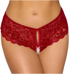 Cottelli Collection - nyitott csipke bugyi (piros) (23109703021) - pleasure4you