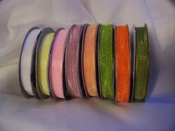  organza szalag (0, 6 cm * 22, 86 m) mályva-186