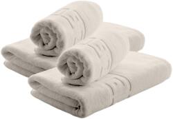 Ralex Pucioasa Set 4 prosoape baie 70x140 cm si 50x90 cm Bumbac 100%, Greek Border 500 grame/mp, Gri Prosop