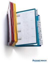 DURABLE Bemutatótábla tartó, fali, 20 db bemutatótáblával, DURABLE "VARIO®", vegyes színek (DB551200) - kecskemetirodaszer