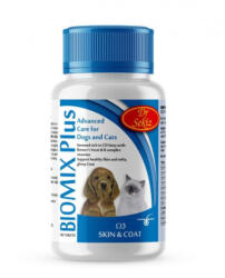  DR. SEKIZ DR. SEKIZ Biomix Plus Omega3, supliment piele & blană câini, comprimate DR. SEKIZ Biomix Plus Omega3, XS-XL, supliment piele & blană câini și pisici, flacon, 100 comprimate