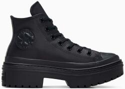 Converse bőr sneaker Chuck Taylor All Star Lugged Heel fekete, A10369C - fekete Női 37