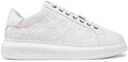 Karl Lagerfeld M Sneakers Nft Emboss Lo Lace KL52523F 01w-white lthr / mono (KL52523F 01w-white lthr / mono)