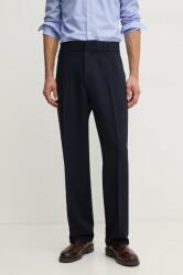 Giorgio Armani nadrág férfi, sötétkék, egyenes, 6D1PF0 1NFTZ - sötétkék 50