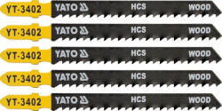 Yato Lama fierastrau pendular YATO tip T 100mm HCS 8TPI lemn 5pcs (YT-3402) | YATO Pânză de ferăstrău YATO T8TPI 100/75 mm HCS (5 buc) (YT-3402)