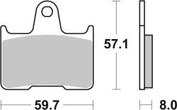 BREMBO set placute frana, frana disc BREMBO PRIME - Sinter - SP 07KA21SP (07KA21SP)