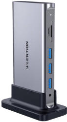 Lention dokkoló állomás AV USB-C szürke - studioeszkozok