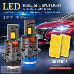  D2S , D2R LED IZZÓ 1200W 400000lm CSP chip izzó 1: 1 Új Generációs Turbo led izzó