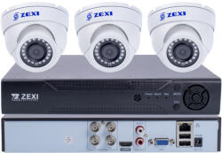 3 DOME kamerás 5M-N 2, 8/6mm AHD RENDSZER