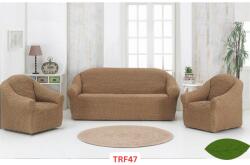 DELFIN Huse Elastice Pt Canapea si 2 Fotolii Creponate Cod TRF47
