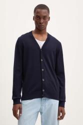 APC A. P. C. gyapjú kardigán cardigan joe logo sötétkék, WVAWM. H22248 - sötétkék XL