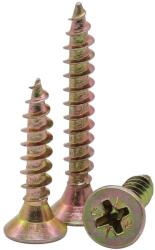 Udvari Játék Kft Süllyesztettfejű faforgácslap csavar, sárgahorganyzott 5x30 (FL-5x30)