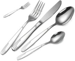 BOHMANN Set tacamuri 30 piese Bohmann Premium BP-A30-SM, otel inoxidabil, argintiu Tacam