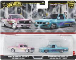 Mattel Hot Wheels Premium Set 2 Masinute Metalice Datsun Sunny Truck Si Nissan Hardbody Scara 1: 64 (MTHBL96_HRR78) - etoys