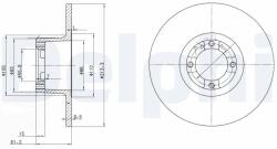 DELPHI Disc frana DELPHI BG2081 - centralcar