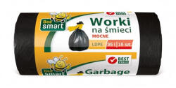 Bee Smart zárszalagos szemeteszsák 35l (*15zsák) 50cm*60cm 15my